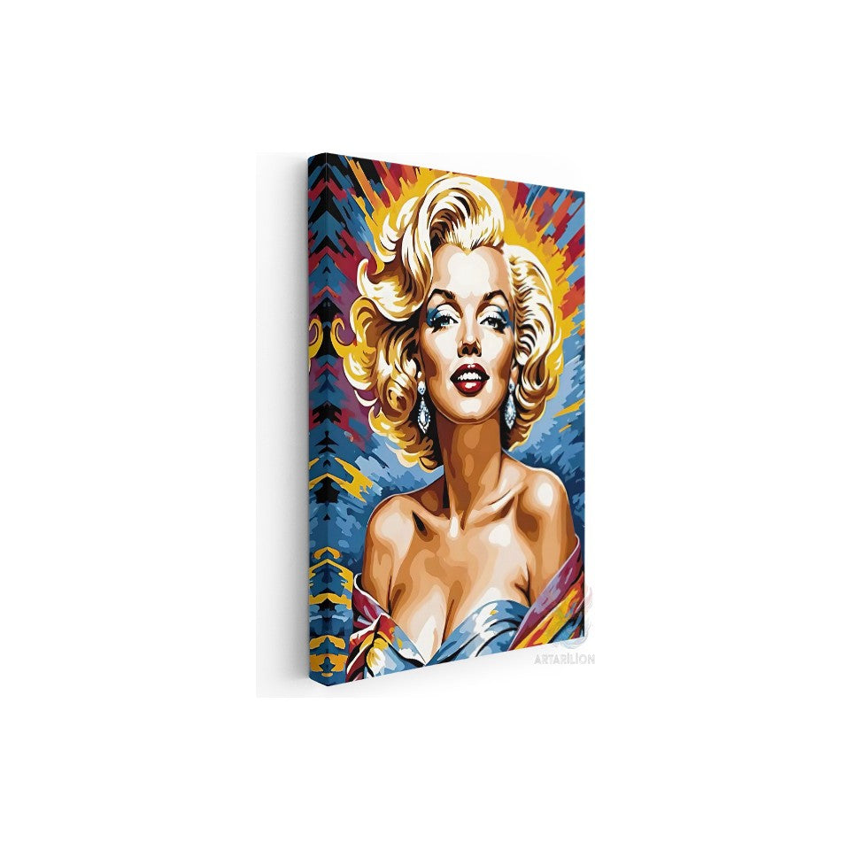 Marilyn Monroe Kanvas Tablo Renkli Marilyn Monroe Tablosu Salon Dekoru