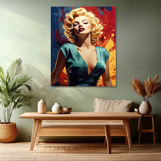 Young Marilyn Monroe Canvas Painting Digital Print Office Home Painting