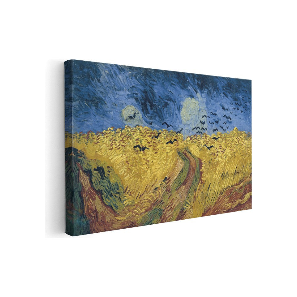 Kanvas Tablo Van Gogh Tablosu Buğday Tarlasındaki Kargalar Ev Ofis Dekoru Klasik Duvar Tablosu
