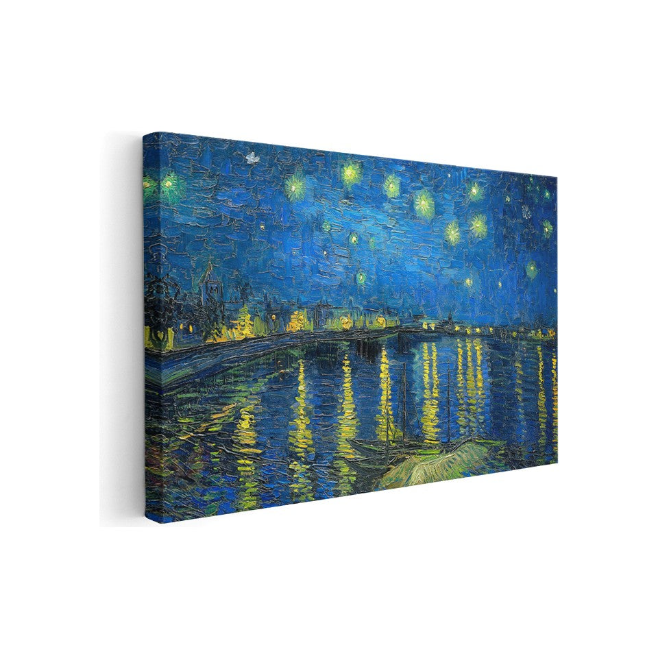 Kanvas Tablo Van Gogh Tablosu Ev Ofis Dekoru Yıldızlı Gece 3 Klasik Duvar Tablosu