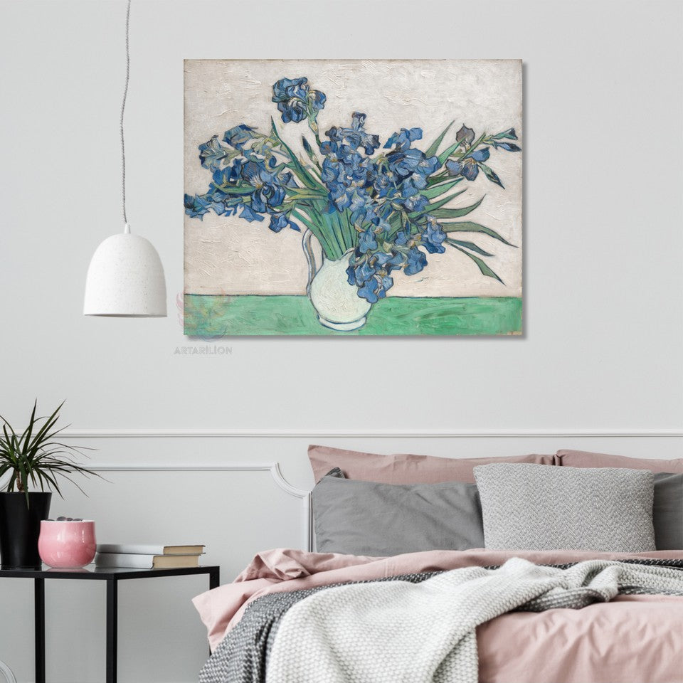 Kanvas Tablo Van Gogh Tablosu Ev Ofis Dekoru Klasik Duvar Süsen Tablosu