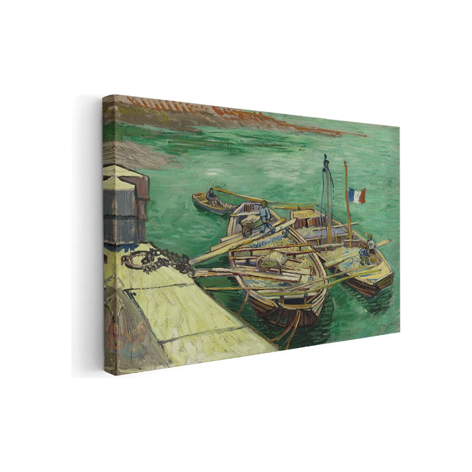Kanvas Tablo Van Gogh Tablosu Ev Ofis Dekoru Kayık Görseli Klasik Duvar Tablosu