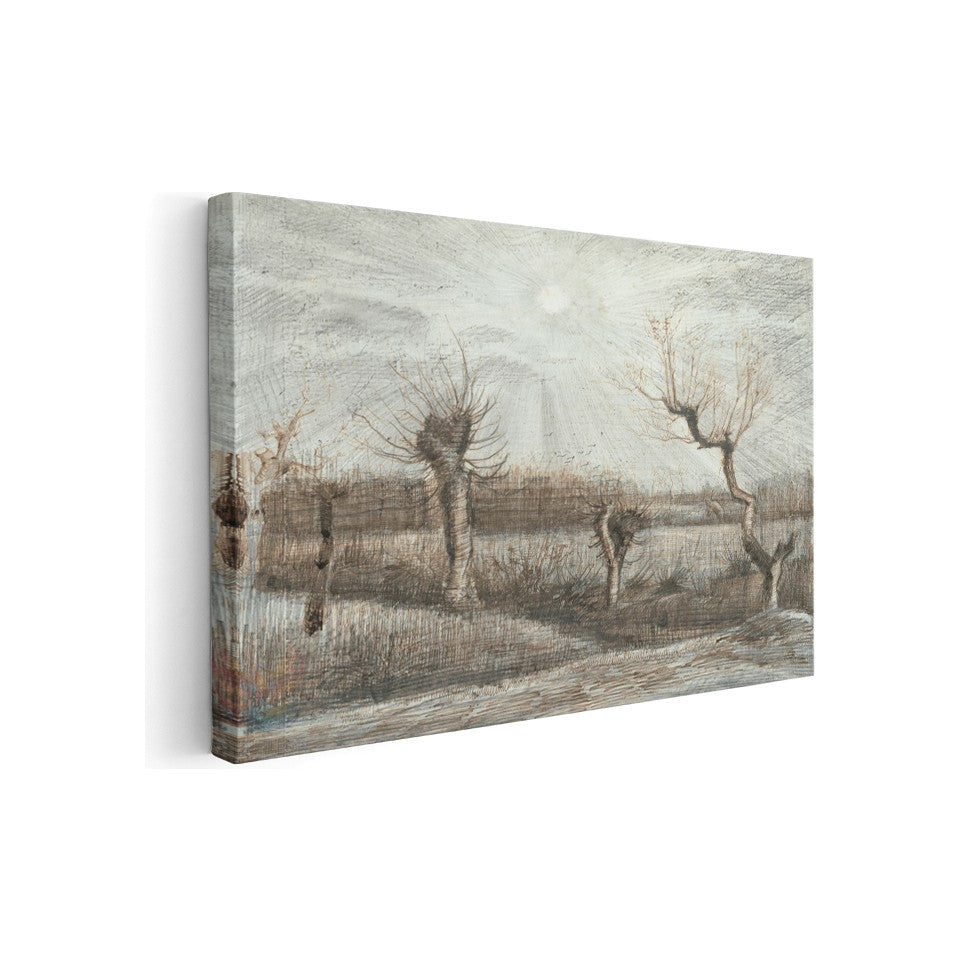 Kanvas Tablo Van Gogh Tablosu Ev Ofis Dekoru Kurumuş Topraklar Klasik Duvar Tablosu