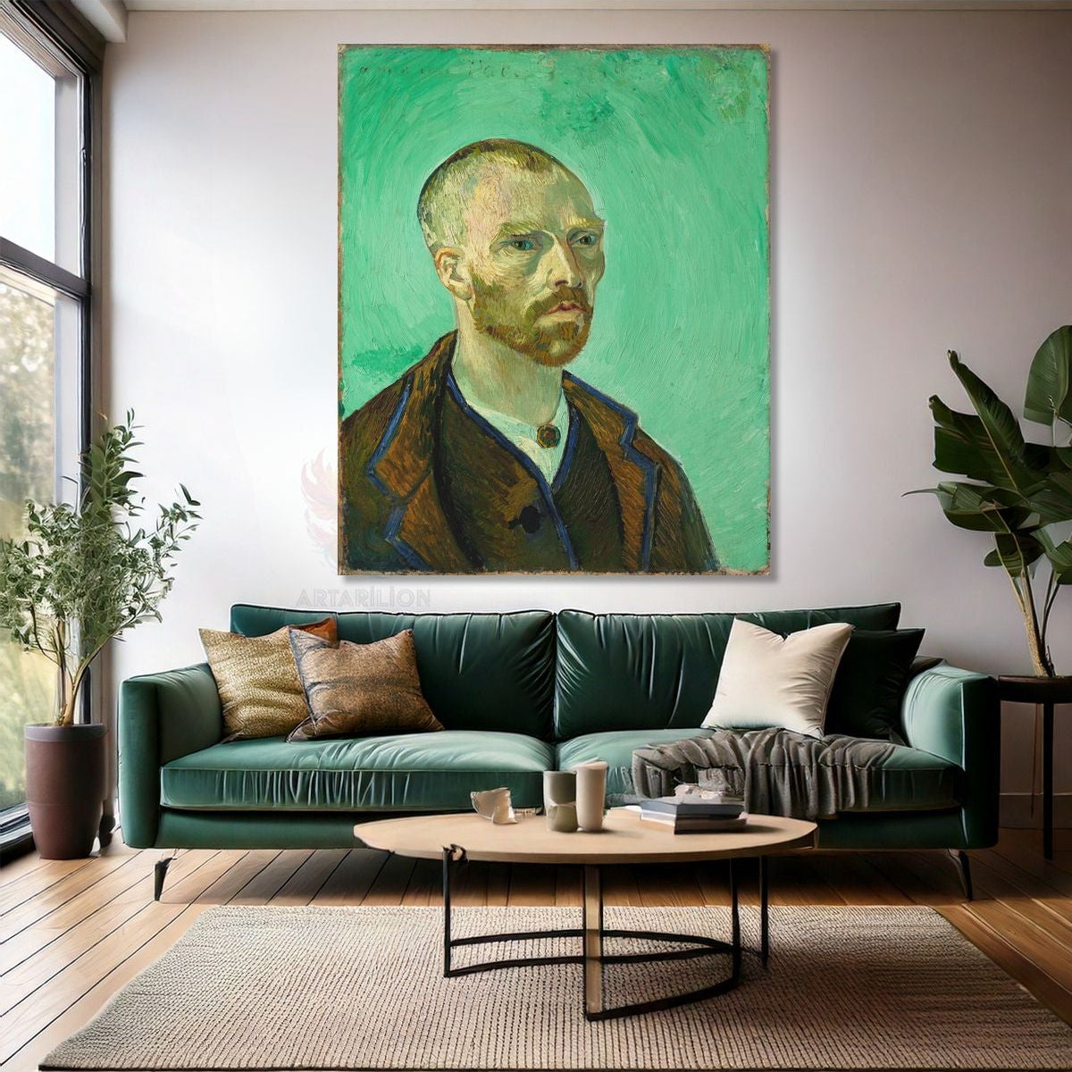 Van Gogh Kanvas Tablo Portre Dijital Baskı Kanvas Duvar Tablosu Empresyonizm Tablo