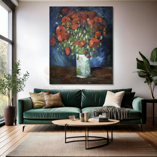Van Gogh Kanvas Tablo Kanvas Duvar Tablosu Yağlı Boya Görünümlü Empresyonizm Tablo VanGogh39-1