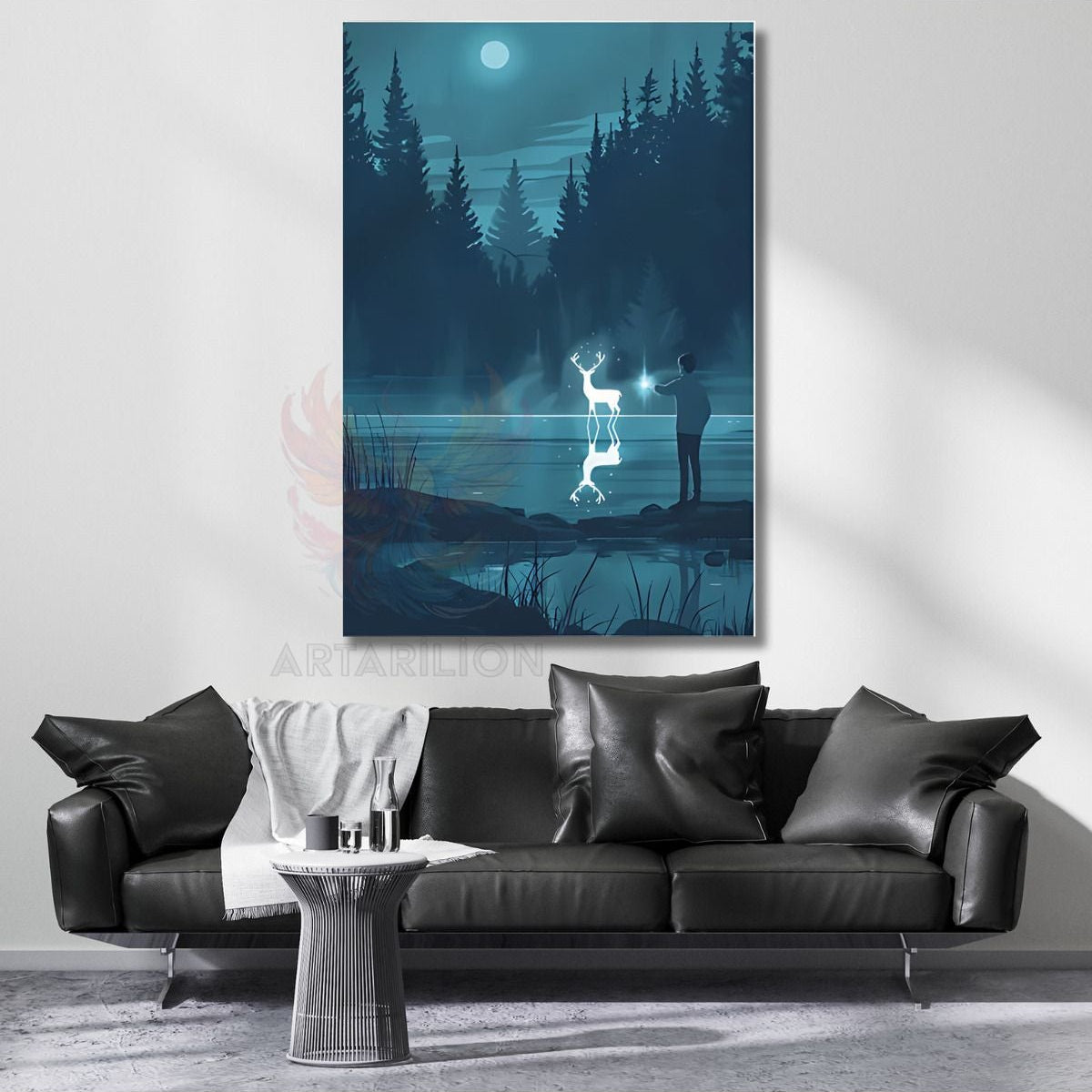 Harry Potter Patronus Kanvas Tablo Dizi Film Tablosu Harry Potter Temalı Tablo