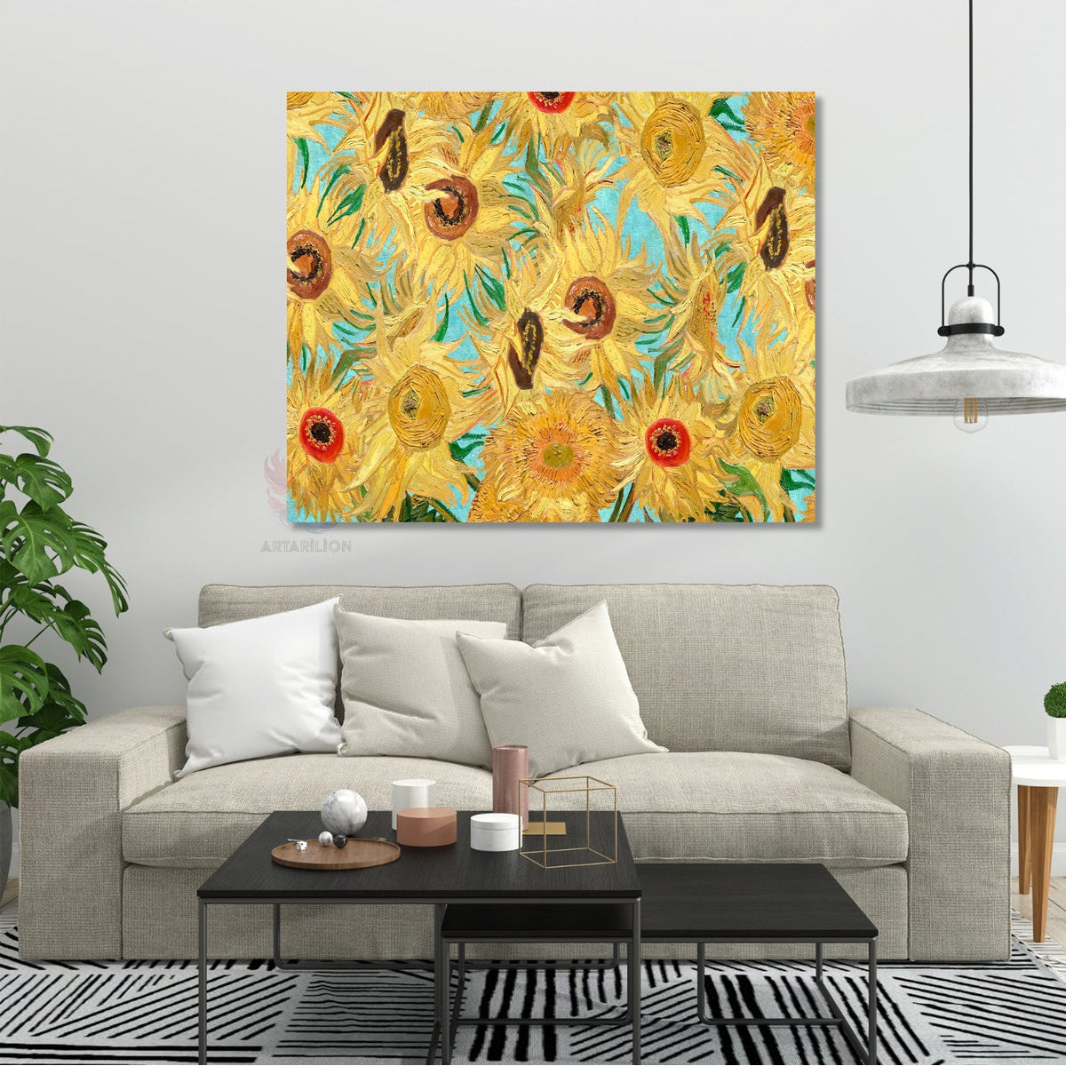 Kanvas Tablo Van Gogh Tablosu Ev Ofis Dekoru Van-Gogh-145 Klasik Duvar Tablosu