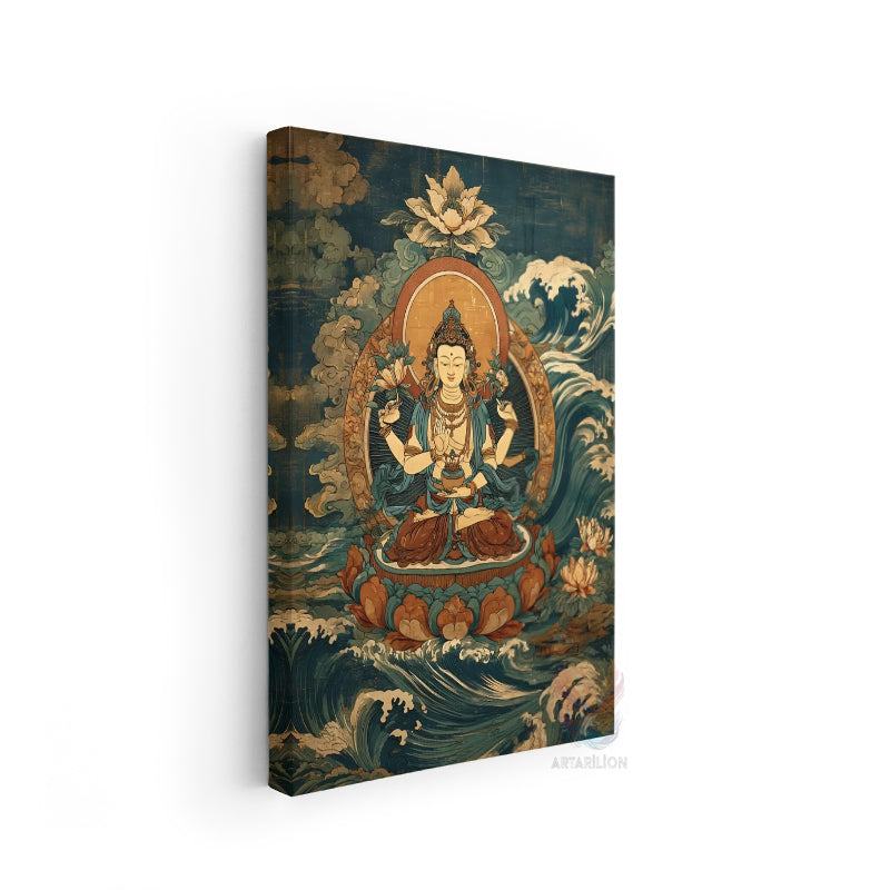 Kanvas Tablo Ev Ofis Duvar Tablosu Hindistan Buddha Yeni Ev Hediyesi Kanvas Ev Dekoru