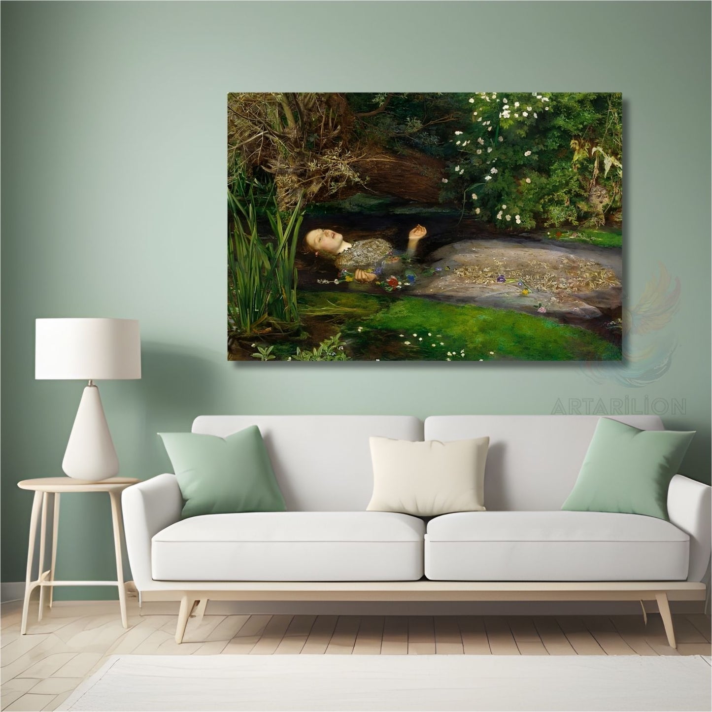 Kanvas Tablo John Everett Millais OPHELIA Tablosu Ev Ofis Dekoru Klasik Duvar Tablosu Baskı Tablo