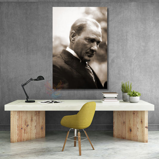 Atatürk Portrait Home Office Painting Canvas Atatürk Painting Office Gift