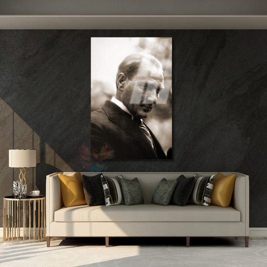 Atatürk Portresi Ev Ofis Tablosu Cam Atatürk Tablosu Ofis Hediyesi