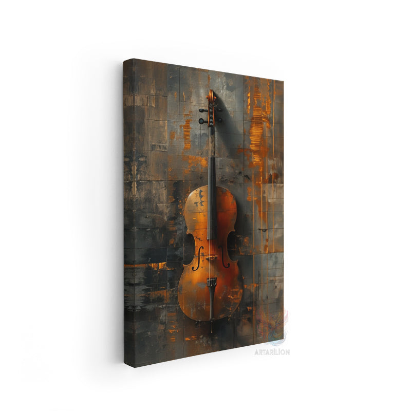 Kanvas Tablo Ev Ofis Duvar Tablosu Violin 2 Yeni Ev Hediyesi Kanvas Ev Dekoru