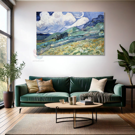 Kanvas Dikey Duvar Tablosu Kanvas Soyut Manzara1 Ev Ofis Salon Modern Duvar Tablosu