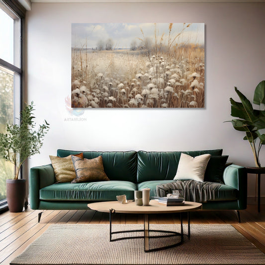 Kanvas Dikey Duvar Tablosu Kanvas Vintage Kir Manzarasi Ev Ofis Salon Modern Duvar Tablosu