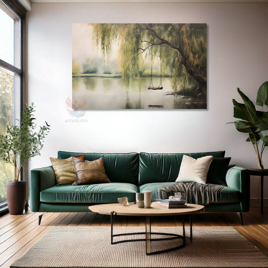 Kanvas Dikey Duvar Tablosu Kanvas Vintage Salincak Ev Ofis Salon Modern Duvar Tablosu