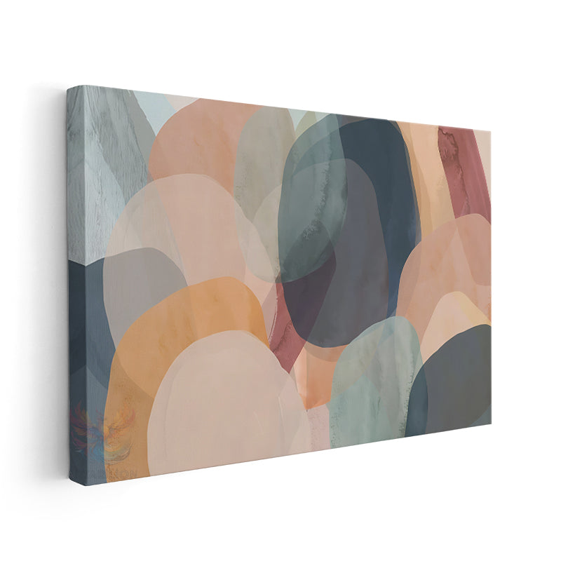 Canvas Vertical Wall Art, Geometric Shapes, Modern Wall Art for Home, Office, Living Room.