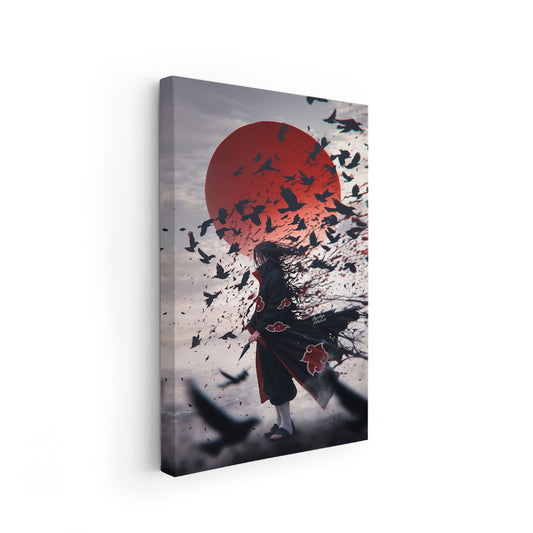 Kanvas Dikey Duvar Tablosu Kanvas İtachi1 Anime Tablosu Ev Ofis Salon Modern Duvar Tablosu