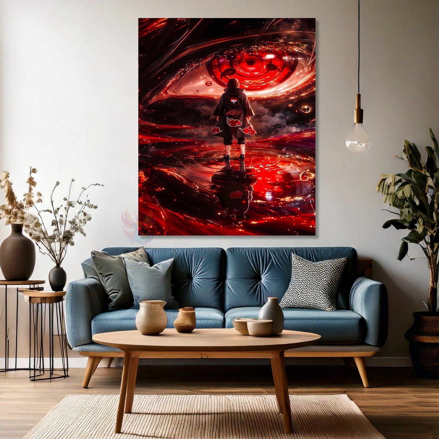 Kanvas Dikey Duvar Tablosu Kanvas İtachi3 Anime Tablosu Ev Ofis Salon Modern Duvar Tablosu