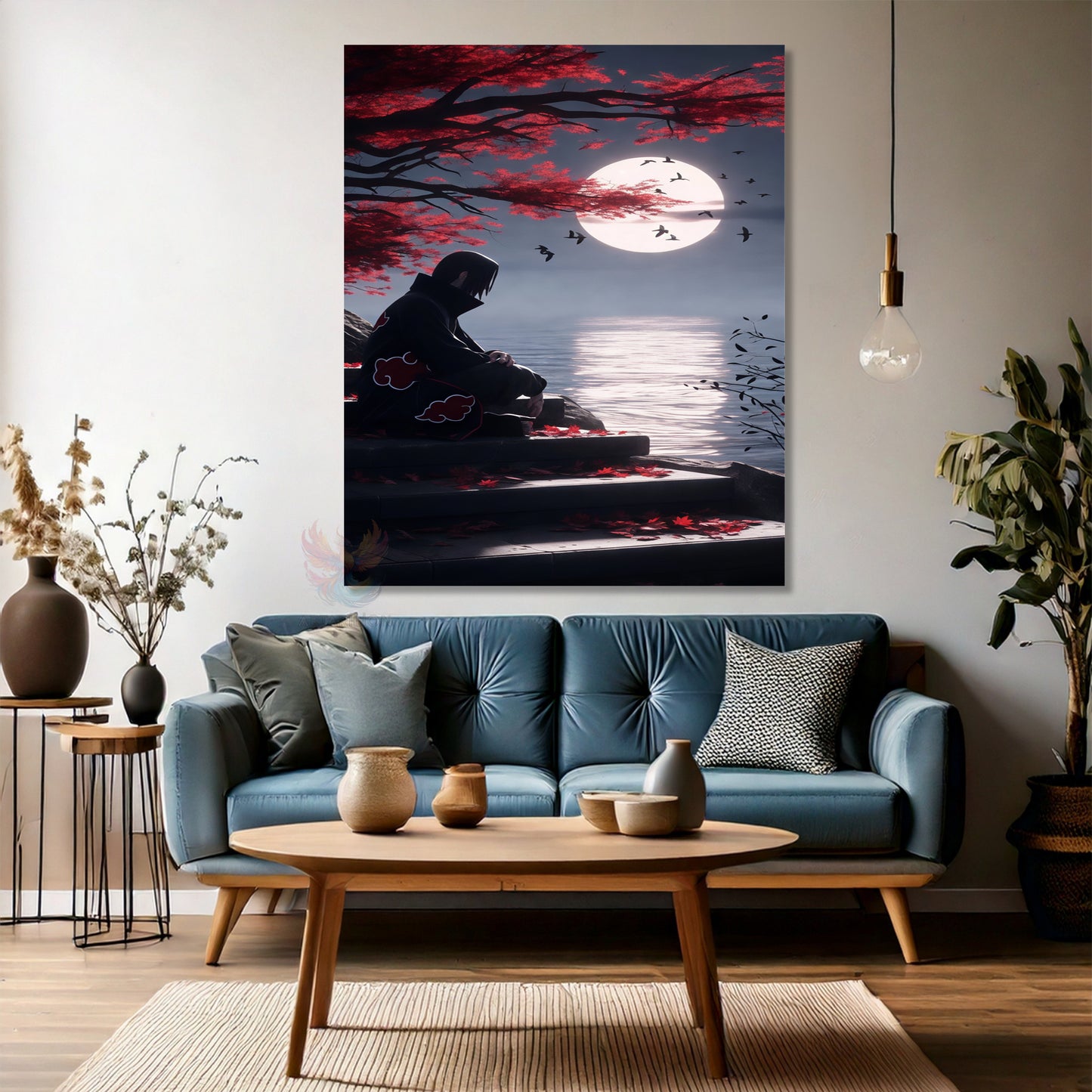 Kanvas Dikey Duvar Tablosu Kanvas İtachi Naruto Anime Tablosu Ev Ofis Salon Modern Duvar Tablosu