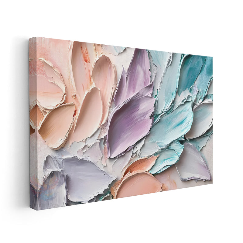 Canvas Vertical Wall Art, Canvas Pastel Brushstrokes, Home Office Living Room Modern Wall Art