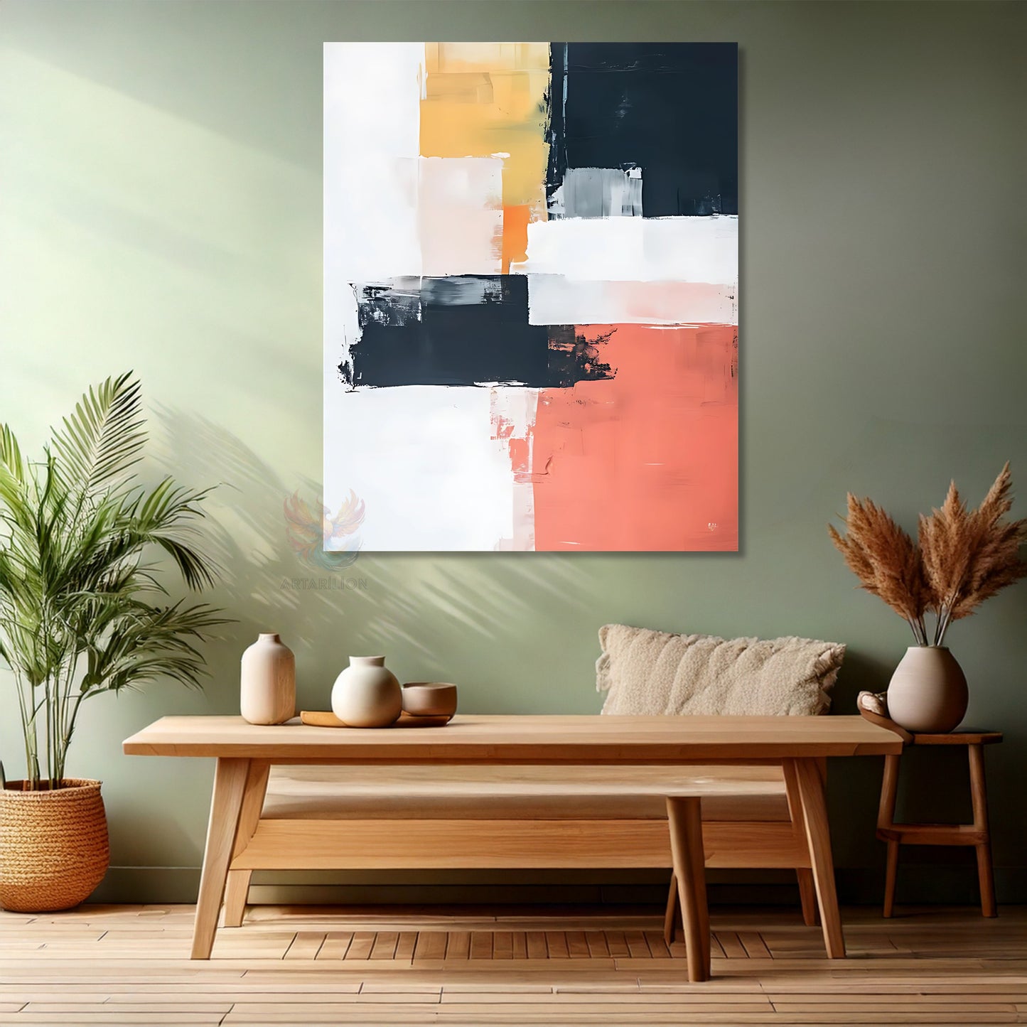 Abstract Canvas Painting Colorful Brush Strokes Modern Living Room Painting Decoration Wall Painting Home Gift