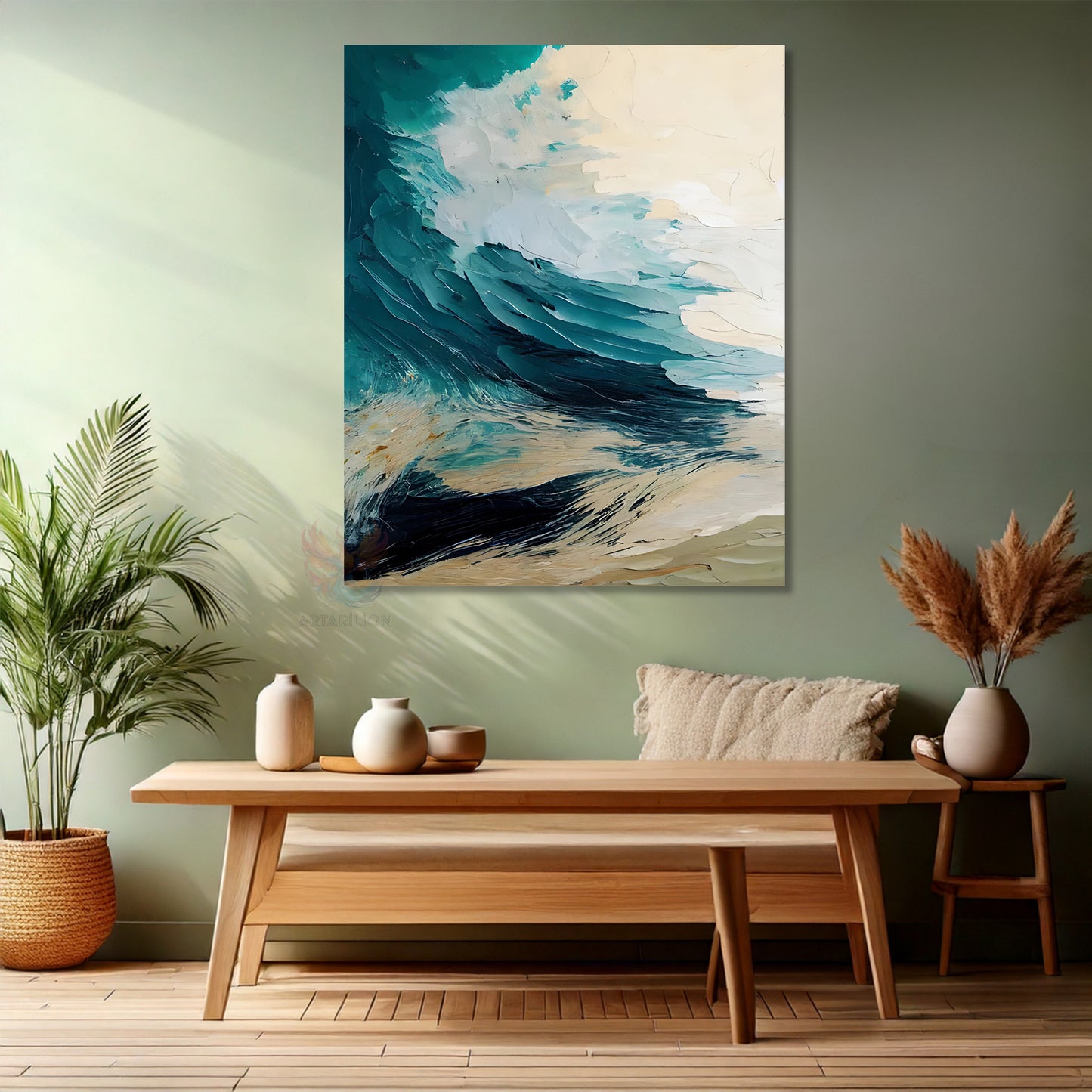 Abstract Stylish and Simple Brush Strokes Canvas Painting Modern Painting Living Room Home Decoration Canvas Wall Painting
