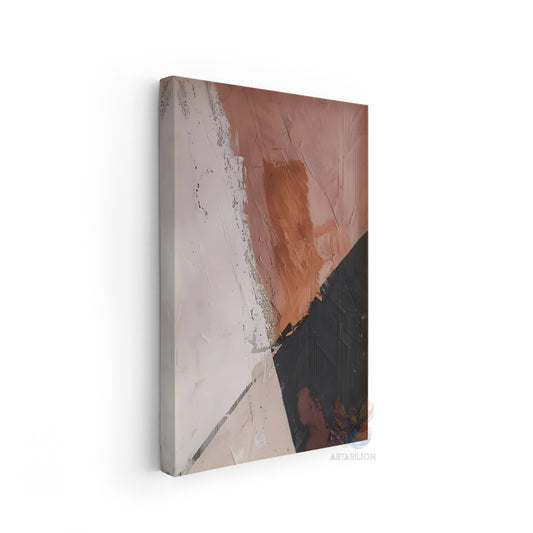 Abstract Themed Oil Painting Look Brush Strokes Canvas Modern Living Room Canvas Wall Painting