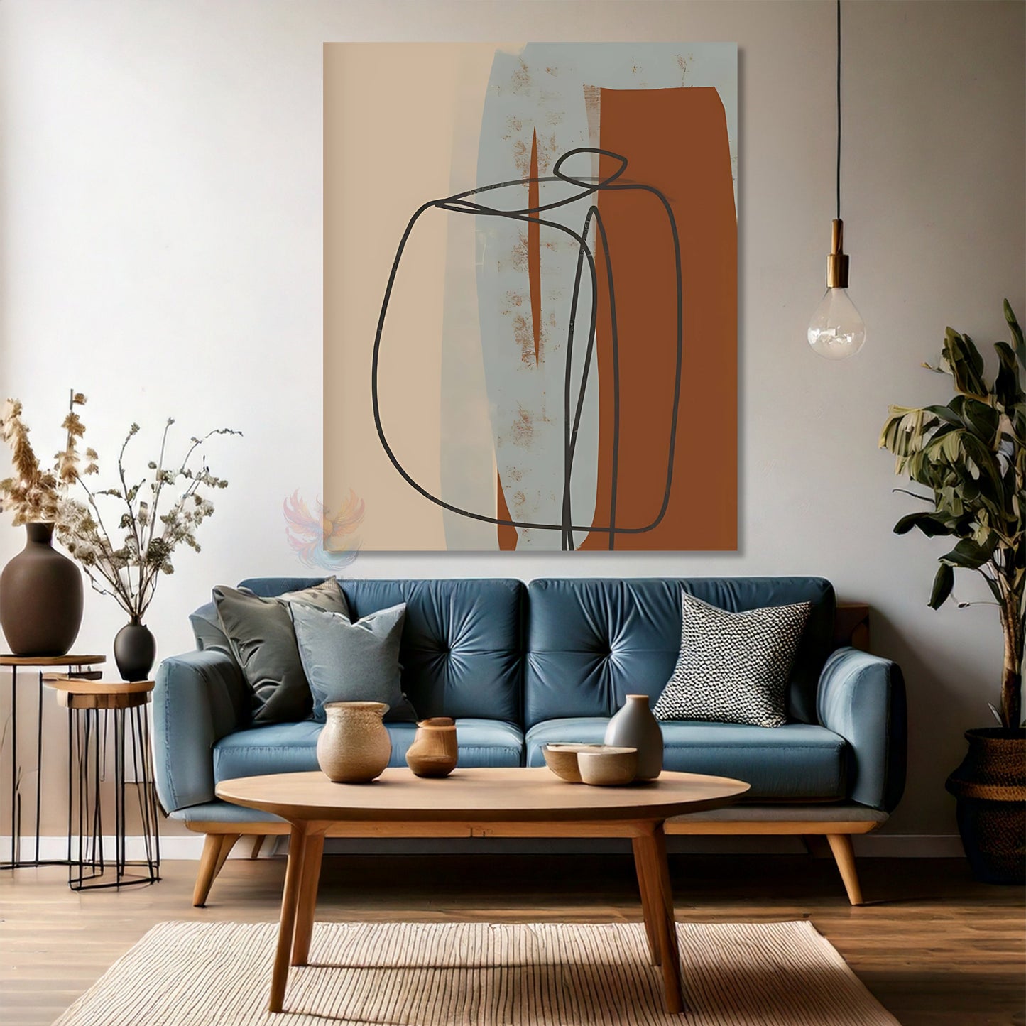 Kanvas Duvar Tablosu Soyut Dijital Baskı Salon Tablosu Modern Tasarım Tablo