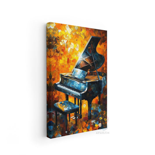 Canvas Wall Painting Piano and Glitter Canvas Print Painting Home Gift Modern Design Living Room Painting