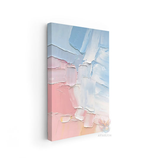 Canvas Wall Painting Pink and Blue Simple Design Canvas Print Painting Modern Design Living Room Painting