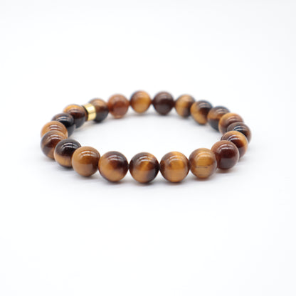 Natural Stone Tiger Eye Men's Bracelet