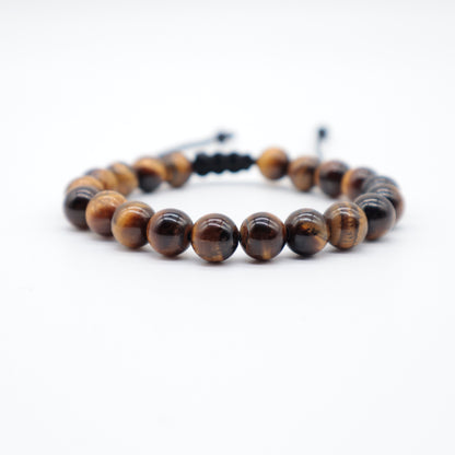 Natural Stone Tiger Eye Men's Bracelet