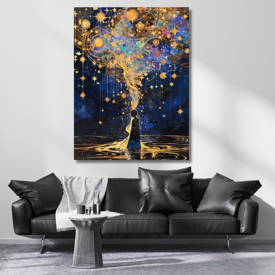 Düşünceler Soyut Modern Minimal Kanvas Tablo
