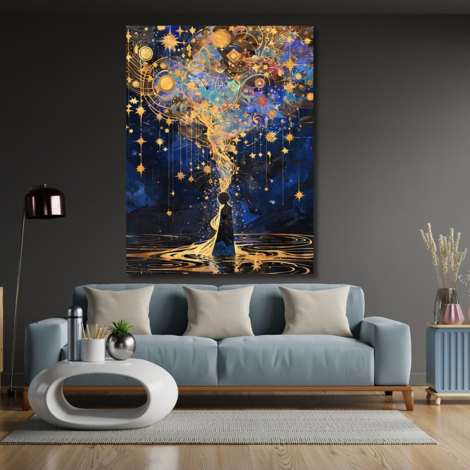 Düşünceler Soyut Modern Minimal Kanvas Tablo