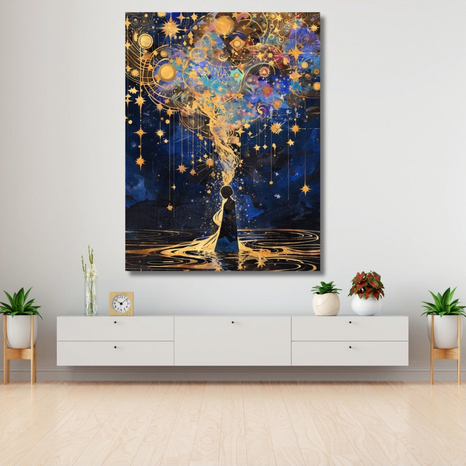 Düşünceler Soyut Modern Minimal Kanvas Tablo