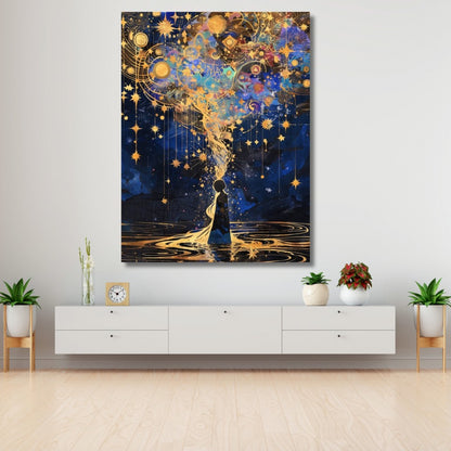 Thoughts Abstract Canvas Painting Modern Minimalist Living Room Painting Print Painting