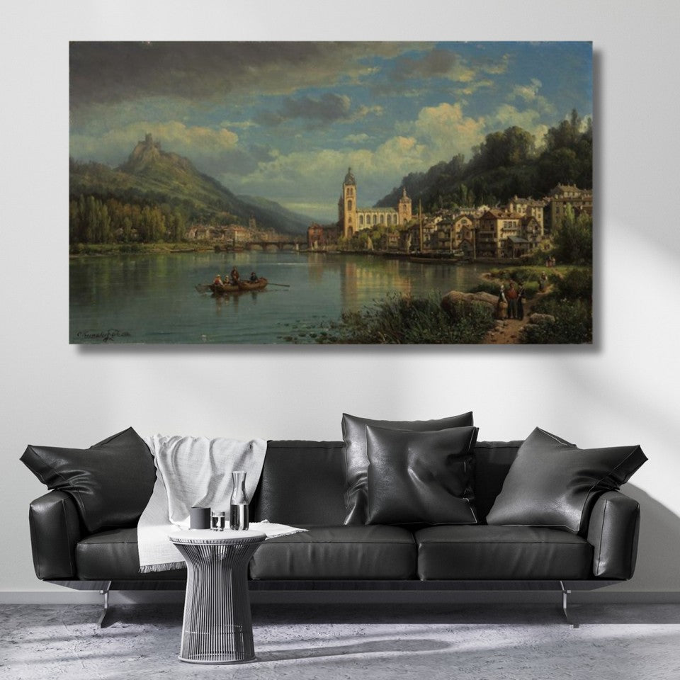 Klasik Ressam Yağlı Boya Görseli Kanvas Tablo Dijital Baskı Salon Tablosu