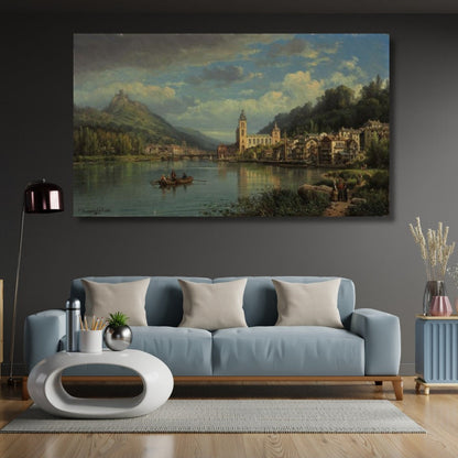 Klasik Ressam Yağlı Boya Görseli Kanvas Tablo Dijital Baskı Salon Tablosu