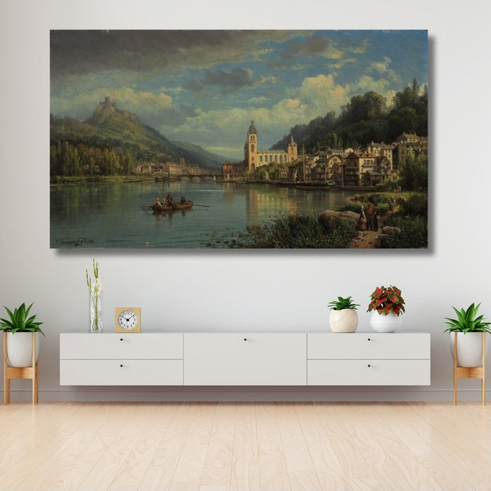 Klasik Ressam Yağlı Boya Görseli Kanvas Tablo Dijital Baskı Salon Tablosu