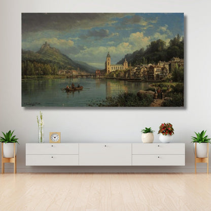 Klasik Ressam Yağlı Boya Görseli Kanvas Tablo Dijital Baskı Salon Tablosu