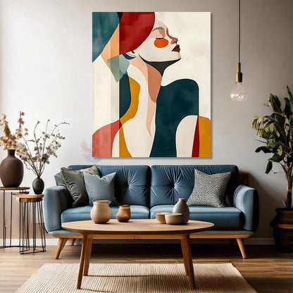 Soyut Çizim Kadın Resmi Kanvas Tablo Duvar Tablosu Modern Ev Dekoru Kanvas Salon Tablosu