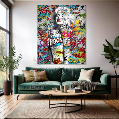 Cartoon Canvas Painting Marilyn Monroe Canvas Painting Digital Print Office Home Painting