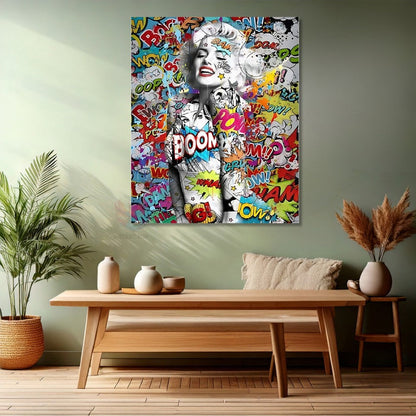 Cartoon Canvas Painting Marilyn Monroe Canvas Painting Digital Print Office Home Painting