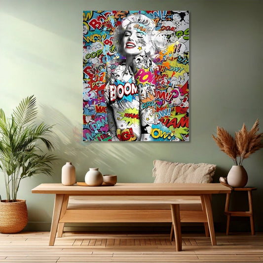Cartoon Canvas Painting Marilyn Monroe Canvas Painting Digital Print Office Home Painting