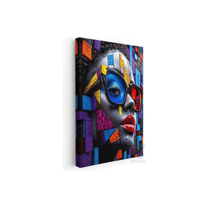 Face on the Wall Canvas Print Painting Wall Art
