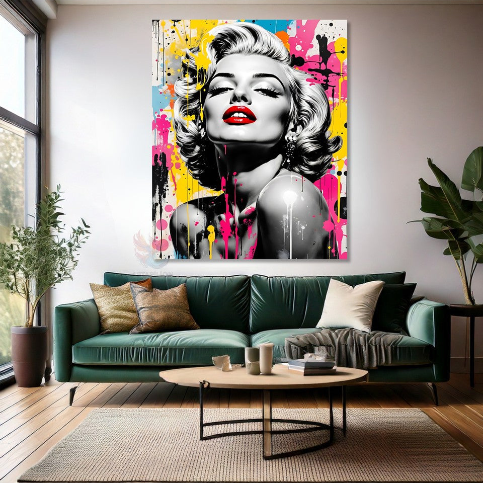 Dijital Baskı Marilyn Monroe Kanvas Tablo