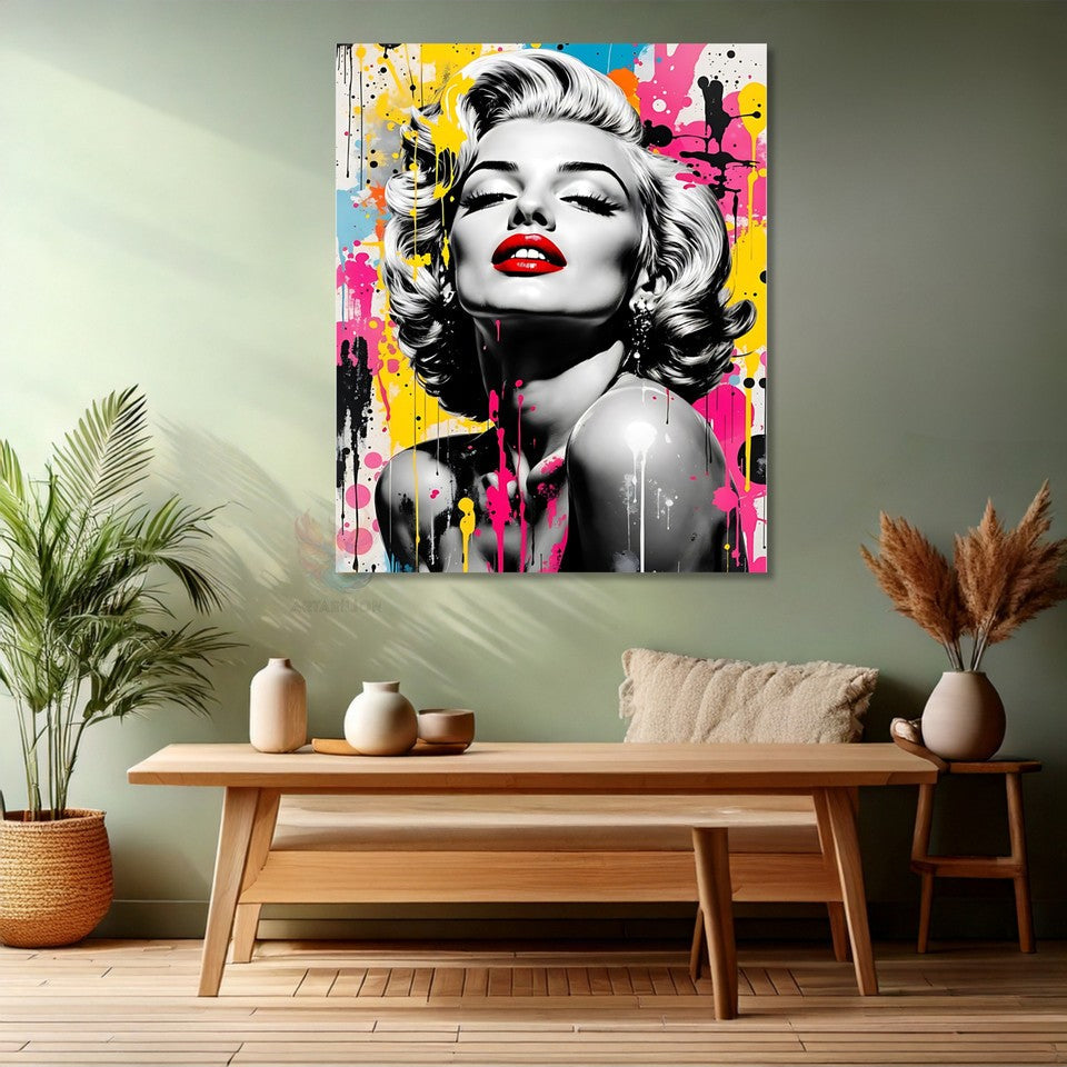 Dijital Baskı Marilyn Monroe Kanvas Tablo