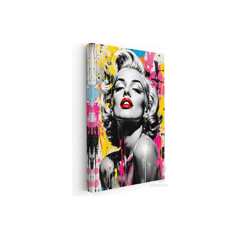Dijital Baskı Marilyn Monroe Kanvas Tablo
