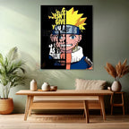 Naruto Anime Canvas Painting, Teen Room Painting, Anime Painting