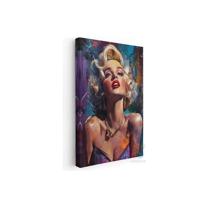 Marilyn Monroe Özel Tasarım Kanvas Tablo Modern Renkli Salon Dekoru